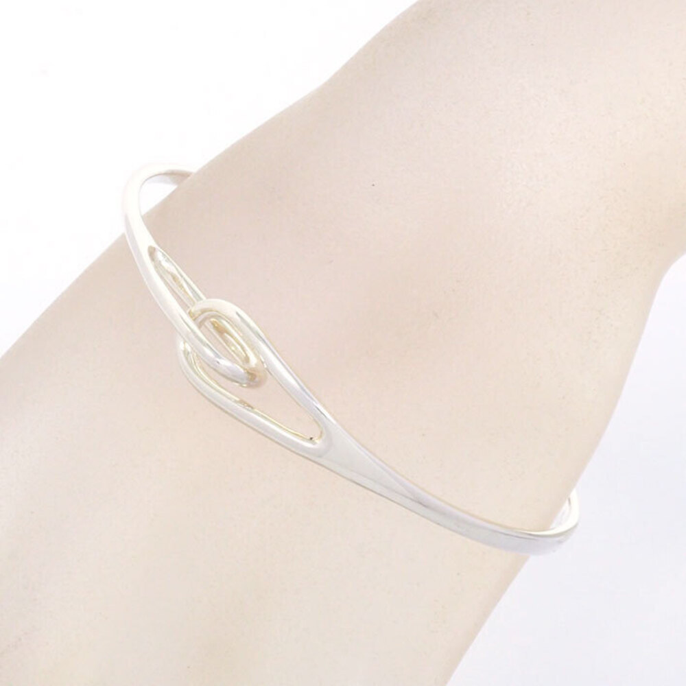 Tiffany Double Loop Silver Bangle - image 5